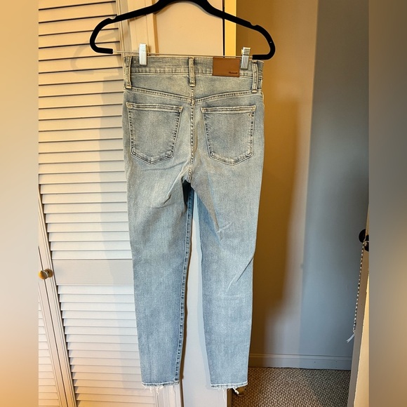 Madewell - NEW 10” High Rise Skinny Jeans Light Blue Wash - Size 26 - Picture 8 of 10
